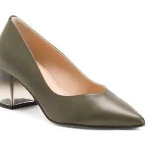 Beautiisoles Lynn Pointed Toe Block Heel Pump Italian made size 8